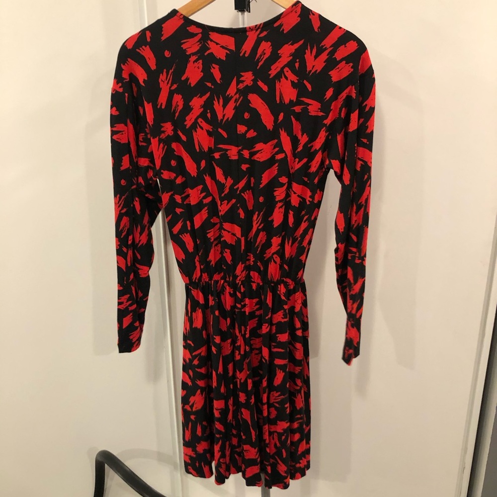 NEW | Zara Long Sleeve Patterned Dress - Picture 4 of 7